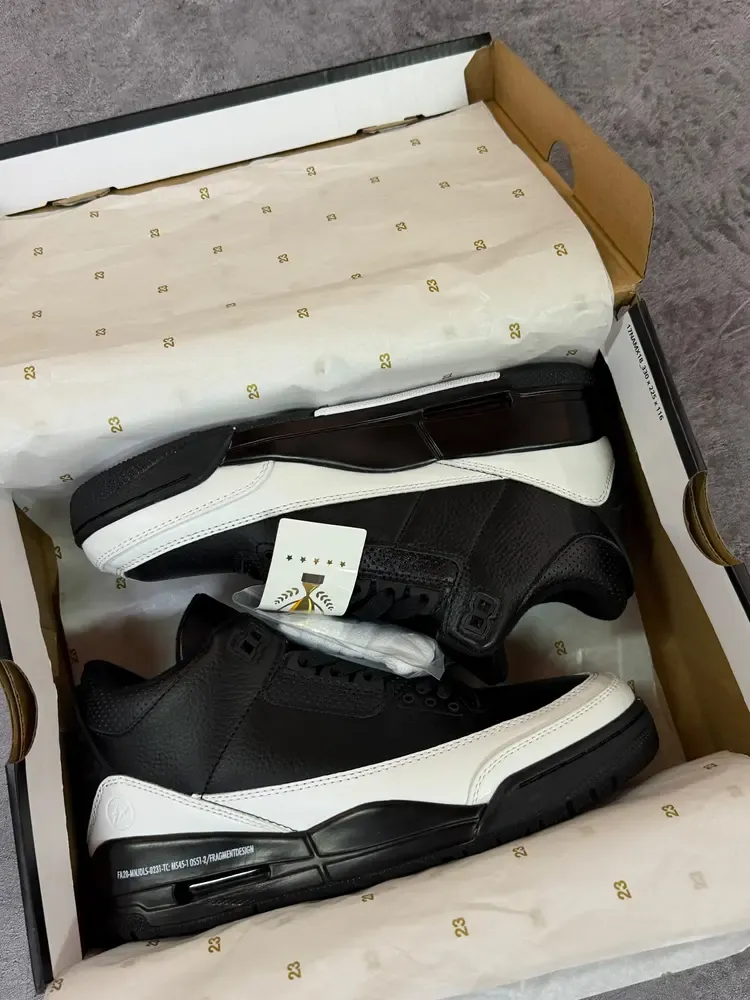 Jordan Retro 3 Fragment "Black and White"
