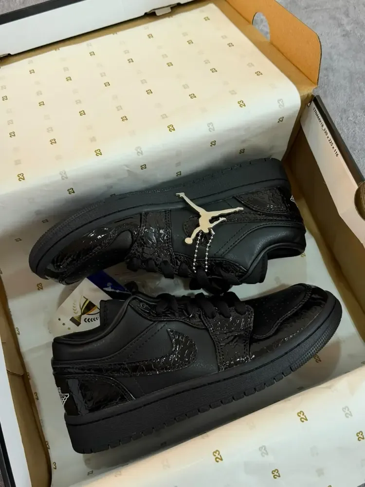 Jordan Low "Black Croc"
