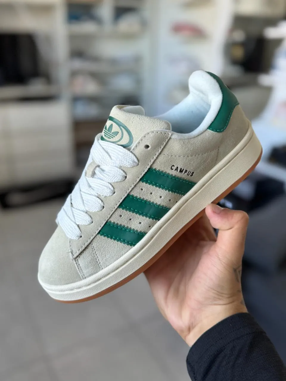 Campus Crystal White Dark Green